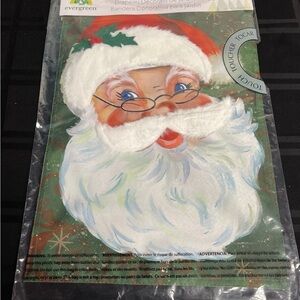 Santa Claus Furry Garden Flag
